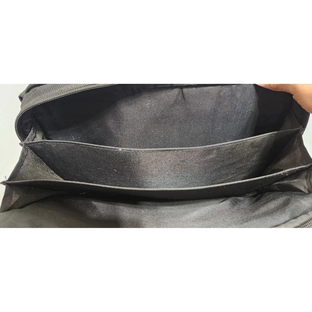 Briggs & Riley Expandable Laptop Briefcase Black Ballistic Nylon Business Bag